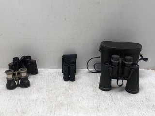 4 X ASSORTED VINTAGE BINOCULARS WITH CASES: LOCATION - D1