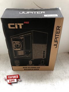 CIT MICRO - ATX JUPITER GAMING CASE WITH DISPLAY SCREEN RRP - £119: LOCATION - A13