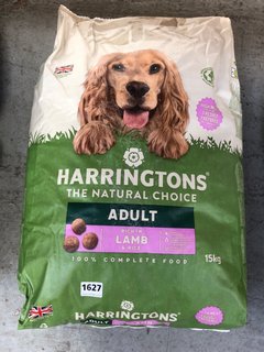 HARRINGTONS ADULT RICH WITH LAMB AND RICE DRIED DOG FOOD PACK 15KG: LOCATION - A8