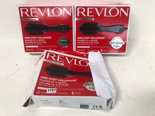 3 X REVLON HAIR STYLER AND DRYER: LOCATION - A1