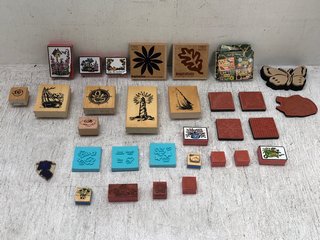 PACK OF ASSORTED WOODEN STAMP PATTERNS: LOCATION - D1 FRONT