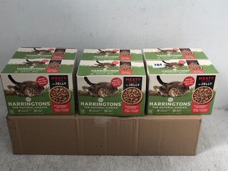 QTY OF HARRINGTON'S MEATY FILLETS IN JELLY WET CAT FOOD POUCHES BB: 07/25: LOCATION - B4