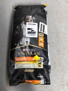 PURINA PRO PLAN ALL SIZES CHICKEN FLAVOURED DRIED DOG FOOD PACK 14 KG: LOCATION - B6