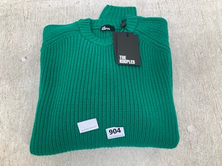 THE KOOPLES COMFORT FIT KNITTED JUMPER IN GREEN SIZE: L RRP - £295: LOCATION - B10