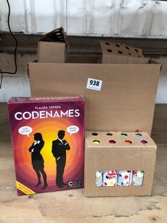 QTY OF ASSORTED ITEMS TO INCLUDE VLAADA CHVATIL CODENAMES GAME: LOCATION - B12
