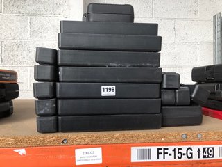 QTY OF ASSORTED TOOLS STORAGE BOXES IN BLACK: LOCATION - AR16