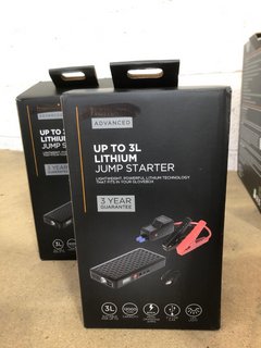 2 X ADVANCED UP TO 3L LITHIUM JUMP STARTERS: LOCATION - BR18