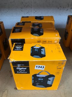 4 X ASSORTED TYRE INFLATORS TO INCLUDE RAPID DIGITAL TYRE INFLATOR: LOCATION - BR20