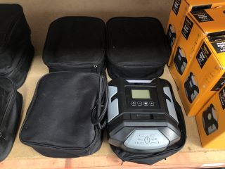 4 X ASSORTED TYRE INFLATORS TO INCLUDE DIGITAL TYRE INFLATOR: LOCATION - BR21