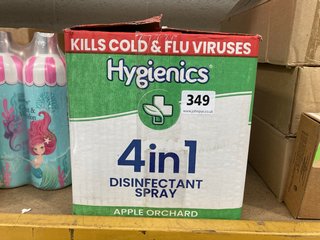 (COLLECTION ONLY) QTY OF HYGIENICS 4 IN 1 DISINFECTANT SPRAY APPLE ORCHARD FRAGRANCE 400ML: LOCATION - BR9