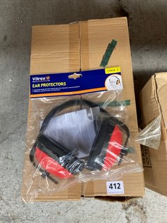 QTY OF VITREX EAR PROTECTORS IN RED AND BLACK: LOCATION - BR15