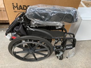 MADE BRITISH MOBILITY MAYFAIR LIGHTWEIGHT TRANSIT WHEELCHAIR - RRP £199: LOCATION - A1