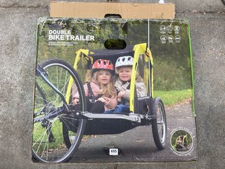 DOUBLE BIKE TRAILER IN BLACK AND YELLOW: LOCATION - BR19