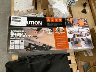 EVOLUTION 255MM TCT MULTI-PURPOSE TABLE SAW AND BLADE SET - RRP £390: LOCATION - A2