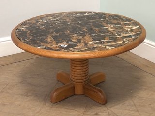 PORTAR COFFEE TABLE IN MICHELANGELO MARBLE RRP - £1295: LOCATION - D2