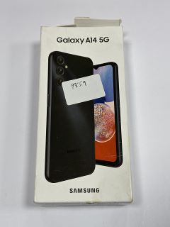 SAMSUNG GALAXY A14 5G 64 GB SMARTPHONE IN BLACK: MODEL NO SM-A146P/DSN (WITH BOX & ALL ACCESSORIES, UNUSED RETAIL) [JPTM115102] THIS PRODUCT IS FULLY FUNCTIONAL AND IS PART OF OUR PREMIUM TECH AND EL
