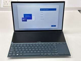 ASUS ZENBOOK DUO 1 TB LAPTOP (ORIGINAL RRP - £999) IN BLUE: MODEL NO UX482EAR (WITH BOX & ALL ACCESSORIES, MINOR COSMETIC IMPERFECTIONS) 11TH GEN INTEL CORE I7-1195G7 @ 2.90GHZ, 16 GB RAM, 14.0" SCRE