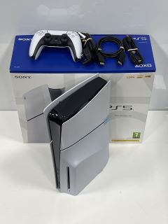 SONY PLAYSTATION 5 SLIM DISC EDITION 1 TB GAMES CONSOLE IN WHITE: MODEL NO CFI-2016 (BOXED WITH CONTROLLER & ALL CABLES, UNUSED RETAIL) [JPTM115019] THIS PRODUCT IS FULLY FUNCTIONAL AND IS PART OF OU
