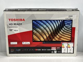 TOSHIBA HD READY 32'' SMART 32" SMART TV: MODEL NO 32WK3C63DB (WITH BOX) [JPTM115210] THIS PRODUCT IS FULLY FUNCTIONAL AND IS PART OF OUR PREMIUM TECH AND ELECTRONICS RANGE