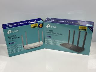 2X TP-LINK AC1200 ROUTERS (WITH BOXES AND ALL ACCESSORIES) [JPTM114703] THIS PRODUCT IS FULLY FUNCTIONAL AND IS PART OF OUR PREMIUM TECH AND ELECTRONICS RANGE