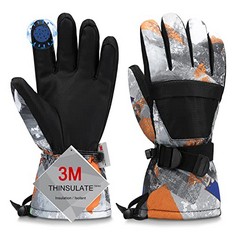31 X SKI GLOVES, WARMEST WATERPROOF AND BREATHABLE SNOW GLOVES FOR COLD WEATHER, FITS ADULT,FOR PARENT CHILD OUTDOOR - TOTAL RRP £379: LOCATION - A RACK