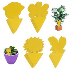 39 X BANTIE 20PCS YELLOW FRUIT FLY TRAPS, STICKY FLY TRAP FOR HOUSE INDOOR AND OUTDOOR, YELLOW DOUBLE-SIDED ADHESIVE INSECT TRAP STICKERS, STICKY TRAPS FOR GNATS, PLANT FLY CONTROL.(THICKENING TYPE)