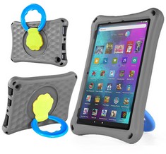 26 X DJ&RPPQ CASE FITS 10 INCH 2021,LIGHTWEIGHT EVA KIDS FRIENDLY SHOCKPROOF 360 ROTATING GRIP HANDLE FOLDING STAND COVER FIT 10 INCH TABLET CASE(INCOMPATIBLE WITH IPAD SAMSUNG).PURPLE - TOTAL RRP £3