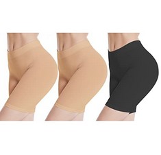 10 X WIESPODEX SLIP SHORTS, COMFORTABLE BOYSHORTS PANTIES FOR YOGA, ANTI-CHAFING SPANDEX SHORTS FOR UNDER DRESS - TOTAL RRP £133: LOCATION - A RACK