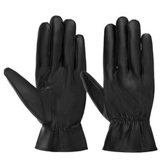 36 X WLLHYF WINTER LEATHER GLOVES CORAL FLEECE LINED TOUCHSCREEN GLOVES FASHION DRIVING GLOVES THICK WARM GLOVE FOR WOMEN MEN (MEN) - TOTAL RRP £104: LOCATION - B RACK