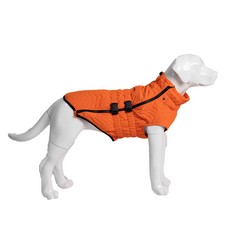 6 X WARM DOG JACKET FOR WINTER, WINDPROOF DOG VEST DOG COLD WEATHER COAT FOR SMALL MEDIUM LARGE DOGS ORANGE S - TOTAL RRP £140: LOCATION - B RACK