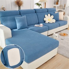 QTY OF ASSORTED ITEMS TO INCLUDE SOFA SEAT CUSHION COVER. WEAVES, BLUE. : LOCATION - C RACK