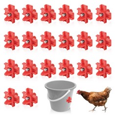 QTY OF ASSORTED ITEMS TO INCLUDE 20 PACK HORIZONTAL CHICKEN WATERER NIPPLES FOR BUCKET. TOTAL RRP £116: LOCATION - C RACK