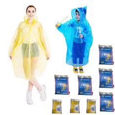 QTY OF ASSORTED ITEMS TO INCLUDE 8PCS DISPOSABLE WATERPROOF PONCHO. TOTAL RRP £450: LOCATION - D RACK