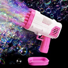QTY OF ASSORTED ITEMS TO INCLUDE BUBBLE GUN FOR KIDS. PINK. TOTAL RRP £323: LOCATION - D RACK
