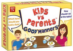 QTY OF ASSORTED ITEMS TO INCLUDE KIDS VS PARENT BOARD GAME. GOOD MANNERS. TOTAL RRP £191: LOCATION - F RACK