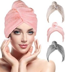 QTY OF ASSORTED ITEMS TO INCLUDE 3PCS HAIR TURBAN TOWEL : LOCATION - F RACK