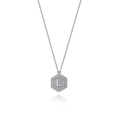 QTY OF ASSORTED ITEMS TO INCLUDE GEOMETRIC CHAIN NECKLACE FOR WOMEN. SILVER. TOTAL RRP £305: LOCATION - H RACK