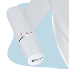 16 X HIBBENT NON-ELECTRIC COLD WATER BIDET TOILET SEAT ATTACHMENT WITH EASY WATER PRESSURE ADJUSTMENT, MECHANICAL BIDET SPRAYER, SELF-CLEANING DUAL NOZZLES FOR SANITARY AND FEMININE - TOTAL RRP £253: