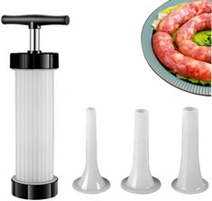 QTY OF ASSORTED ITEMS TO INCLUDE HOMEMADE MANUAL SAUSAGE MAKER. : LOCATION - H RACK