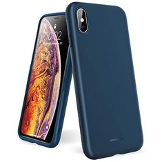 13 X UNBREAKABLE PROTECTIVE CASE FOR IPHONE X XS 10 (5.8 INCH) – [SHOCKPROOF & NON-SLIP ] FROSTED SOFT SILICONE CASE FOR IPHONE X XS 10, ANTI-FINGERPRINT COATING – MATTE BLUE - TOTAL RRP £141: LOCATI
