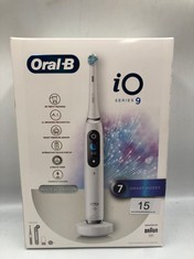 ORAL-B IO9 ELECTRIC TOOTHBRUSHES FOR ADULTS, ORAL B ELECTRIC TOOTHBRUSHES, APP CONNECTED HANDLE, 1 TOOTHBRUSH HEAD & CHARGING TRAVEL CASE, 7 MODES WITH TEETH WHITENING, 2 PIN UK PLUG, WHITE.: LOCATIO