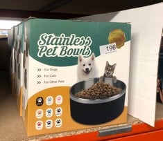 X6 STAINLESS STEEL PET BOWLS: LOCATION - A