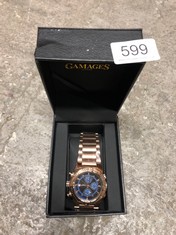 GAMAGES OF LONDON LIMITED EDITION HAND ASSEMBLED SPORTS PACER AUTOMATIC ROSE RRP £715 - GA1502::: LOCATION - C
