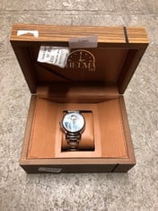 MENS HELMA DH WATCH STAINLESS STEEL STRAP 3ATM WATER RESISTANT LUXURY GIFT BOX INCLUDED:: LOCATION - C