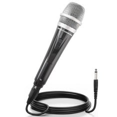 37 X DYNAMIC MUSIC INSTRUMENT MICROPHONE FOR SINGING WITH 3.5M XLR CABLE, PORTABLE MICROPHONE FOR KARAOKE, SPEECH, WEDDING, STAGE AND OUTDOOR ACTIVITIES - TOTAL RRP £277: LOCATION - C