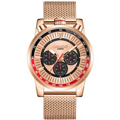GAMAGES OF LONDON LIMITED EDITION HAND ASSEMBLED STANDING TIMER AUTOMATIC ROSE £710 SKU:GA1593: LOCATION - D