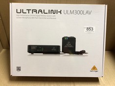 ULTRALINK ULM300LAV HIGH PERFORMANCE 22,4GHZ DIGITAL WIRELESS SYSTEM WITH LAVALIER MICROPHONE, BELT PACK TRASMITTER AND RECIEVER: LOCATION - D