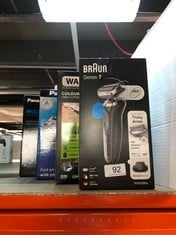 QTY OF ITEMS TO INCLUDE BRAUN SERIES 7 ELECTRIC SHAVER FOR MEN WITH PRECISION TRIMMER, CORDLESS FOIL RAZOR, WET & DRY, 100% WATERPROOF, UK 2 PIN PLUG, 70-N1200S, SILVER RAZOR, RATED WHICH BEST BUY: L