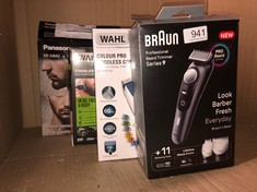 QTY OF ITEMS TO INCLUDE BRAUN SERIES 9 BEARD TRIMMER: LOCATION - BACK WALL