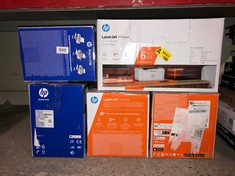 QTY OF ITEMS TO INCLUDE HP LASERJET PRINTER: LOCATION - BACK WALL